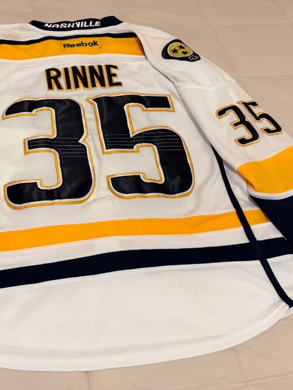 Nashville Predators - Pekka Rinne - Reebok - Goalie Cut CCM Jersey - 48